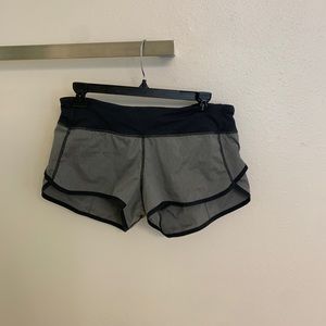 Gray Lululemon shorts 2.5 inseam size 8